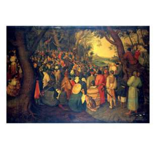 Schilderij The Preaching of Saint John the Baptist foto 1