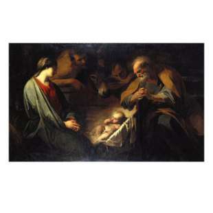 Schilderij The Adoration of the Shepherds foto 1