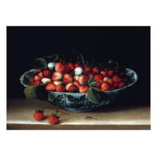 Schilderij A Bowl of Strawberries foto 1
