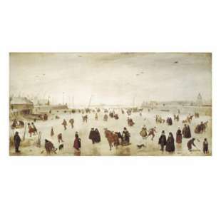 Schilderij Scene on the Ice foto 1