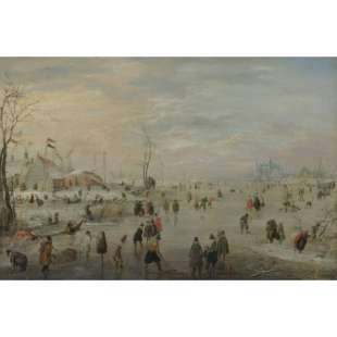 Schilderij Amusement on the Ice foto 1