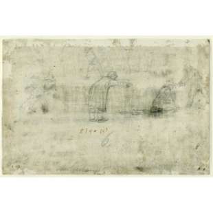 Schilderij Sketches of Figures on the Ice foto 1