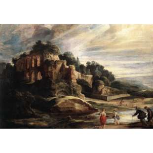 Landscape with the Ruins of Mount Palatine in Rome foto 1