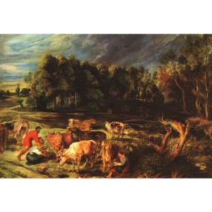 Landscape with Cows foto 1